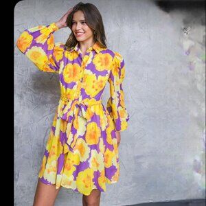 Flying Tomato Love You a Brunch Floral Mini Dress